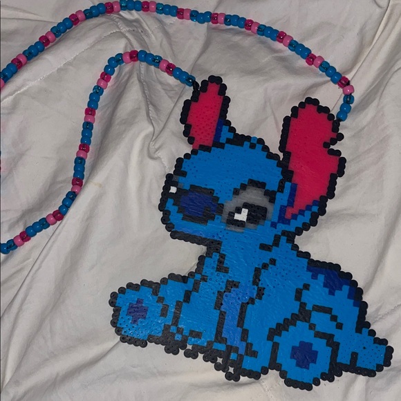Hand Crafted Accessories - Beaded Stitch Perler Necklace